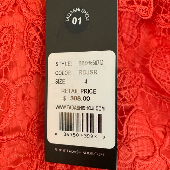 Tadashi Shoji dress *BRAND NEW* size 4 with tags - Picture 5 of 5